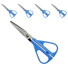 CANARY 長谷川刃物 先細剪刀 GBS-500-BU 黏著膠帶也俐落, 5支