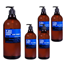 KIROCOS 男士專用保濕化妝水, 1KG, 含透明質酸 2%, 5瓶