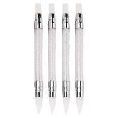美甲矽膠刷凝膠美甲魔術工具鏡面刷, 混色, 4個