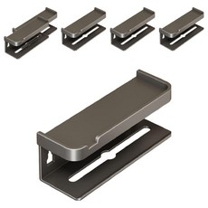 壁掛紙巾架 加長一般款 壁掛置物架 浴室收納架 免釘安裝, 槍灰, 6個