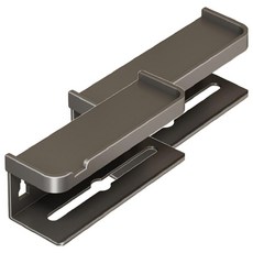 壁掛紙巾架 加長款 浴室衛生紙收納架 雙層置物架, 槍灰, 2個