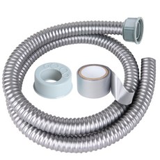 YNET 水槽排水軟管 Silver Line 120 蓋子套組, 單一顏色, 1套