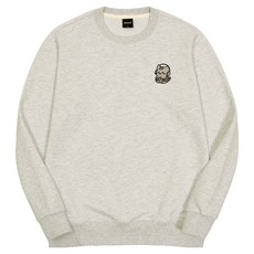 okstar 男女通用 搖頭貓 刺繡 特殊雙面棉 大學T 5SSP014