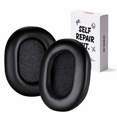 SPACE SHIELD Sony WH 1000XM5 相容耳機耳罩套, 單一商品, 黑色