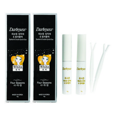 Darkness 四季假睫毛膠/雙眼皮膠水, 2個, 白色