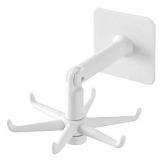 小麥購物 旋轉收納掛勾 Y745, 白色, 5個