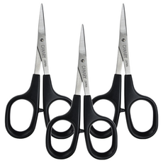 CANARY 長谷川刃物 極細刃工藝剪刀, 薄刃設計, 精細剪紙藝術適用, DS-100, 3支