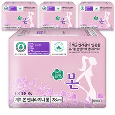 OCBON 本恩 護墊, 加長型(18cm), 28片, 4包