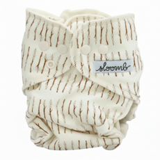 sloomb 有機竹麻夜用布尿布 XL 14.5kg, 米色 + 淺咖啡色, 1件