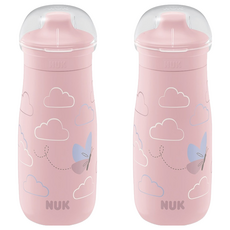 누크 미니미 Sip 스파우트컵, 300ml, 2개, 핑크