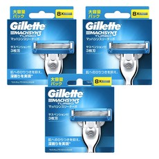 Gillette 吉列 Machsyn3 鋒速 刮鬍刀頭, 8入, 3盒