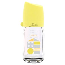 FARLIN 城市心旅行寬口玻璃奶瓶, 160ml/5oz, α-33硼矽玻璃, 一天的開始, 1個