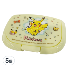 Skater 扣式濕紙巾蓋, 皮卡丘, 5個