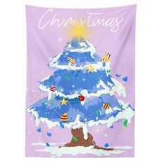 Atihome 聖誕派對法蘭絨掛毯, TYPE03, 1個