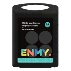 ENMy 恩米 直液式丙烯馬克筆 英文版 小黑盒, 24個, 1組