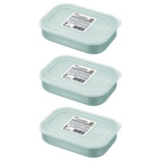 ECHO 不銹鋼長方保鮮盒 冰箱收納、食物保鮮、長方形設計、易清洗、耐用, 3入, 1組