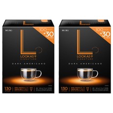 LOOKAS9 深烘美式即溶咖啡, 1.15g, 130包, 2盒
