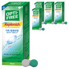 옵티프리 리플레니시 렌즈세정액 + 렌즈케이스, 420ml, 5개