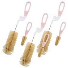 Simba 小獅王辛巴 旋轉式奶瓶刷 豬毛 2件組, 3組, 蜜粉色