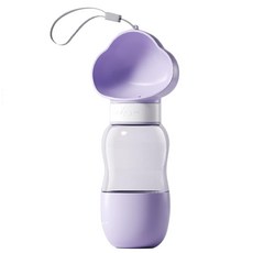 寵物夢工廠 可愛造型外出隨行杯 飲食兩用款, 雲朵紫, 1個