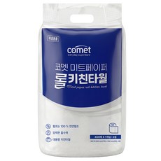 코멧 천연펄프 미트페이퍼 롤 키친타월, 1개, 400매