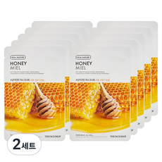 THE FACE SHOP 菲詩小舖 鮮萃研磨面膜 蜂蜜 10片, 1入, 2套