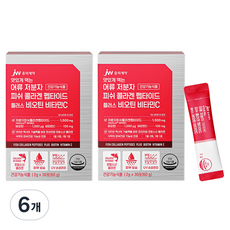 JW중외제약 맛있게 먹는 어류 저분자 피쉬 콜라겐 펩타이드 플러스 비타민C 30p, 60g, 6개