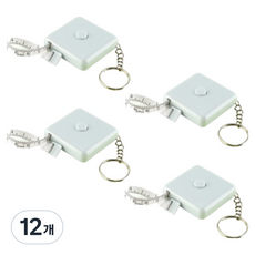 탑피아 자동 미니 소프트 사각형 줄자 파란색, 12개, 60cm