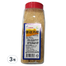 한울식품 생강가루 80%, 3개, 400g