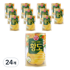 오뚜기 황도 반절, 400g, 24개