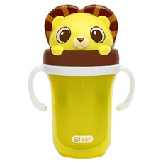 Edison 朋友 不鏽鋼2用把手水杯-300ml, 獅子, 1個