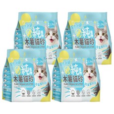 咪咪貓砂 純木薯貓砂/強力除臭黑科技植物貓砂, 1.2kg, 4包, 無香味