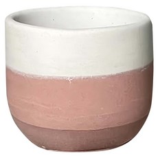 大圓底水泥盆 經典三色 566g, 紅色調三色, 1個