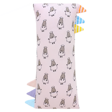 baa baa sheepz 抱抱羊 Bed-Time Buddy 羊樂園安撫抱枕 13.30x21cm 95% 嫘縈(竹纖維), 小(13 x 30cm), 粉色