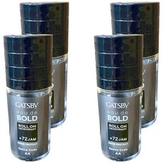GATSBy 止汗體香滾珠 夜幕迷慾, 50ml, 4個