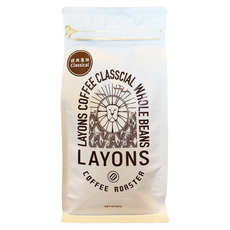 LAYONS COFFEE 雷恩獅咖啡 經典系列 咖啡豆 經典風味, 1個, 450g, 全豆咖啡（未研磨）