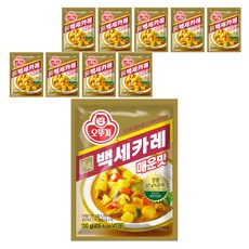오뚜기 백세카레 매운맛, 100g, 10개