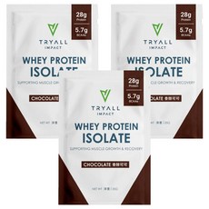 TRYALL 全分離乳清蛋白 香醇可可, 35g, 3包