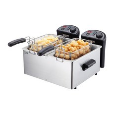 델키 2구 전기튀김기 12L, 전기튀김기 2구 DK-202