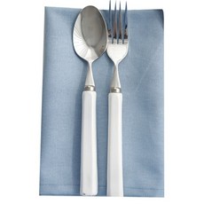 Sugar Cotton 素色亞麻餐巾, 天藍色, 1個, 1入