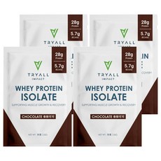 TRYALL 全分離乳清蛋白 香醇可可, 35g, 4包