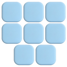 思日森 矽膠車門防撞保護墊, 藍色, 8個