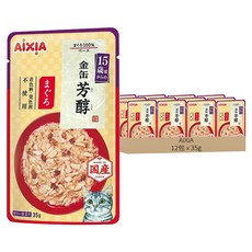AiXiA 新金缶芳醇餐包 5號 15歲, 鮪魚, 35g, 12包