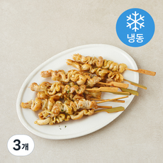지엔씨푸드 닭껍질꼬치 12개입 (냉동), 3개, 396g