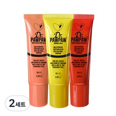 Dr.PAWPAW 萬用木瓜霜 10ml 3入組, 無色+蜜桃粉+紅色, 2組