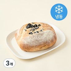 프렌떼 올리브 호밀 깜빠뉴 (냉동), 430g, 1개입, 3개