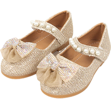BEBEMARU 女童珍珠蝴蝶結淑女鞋 9910