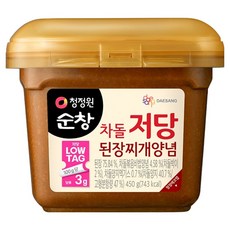 청정원순창 차돌 저당 된장찌개양념, 450g, 1개