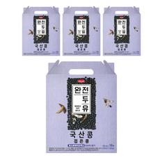 한미두유 완전두유 국산콩 검은콩, 64개, 190ml