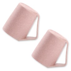 디블릭 물빠짐 거꾸로 양치컵, 핑크, 2개